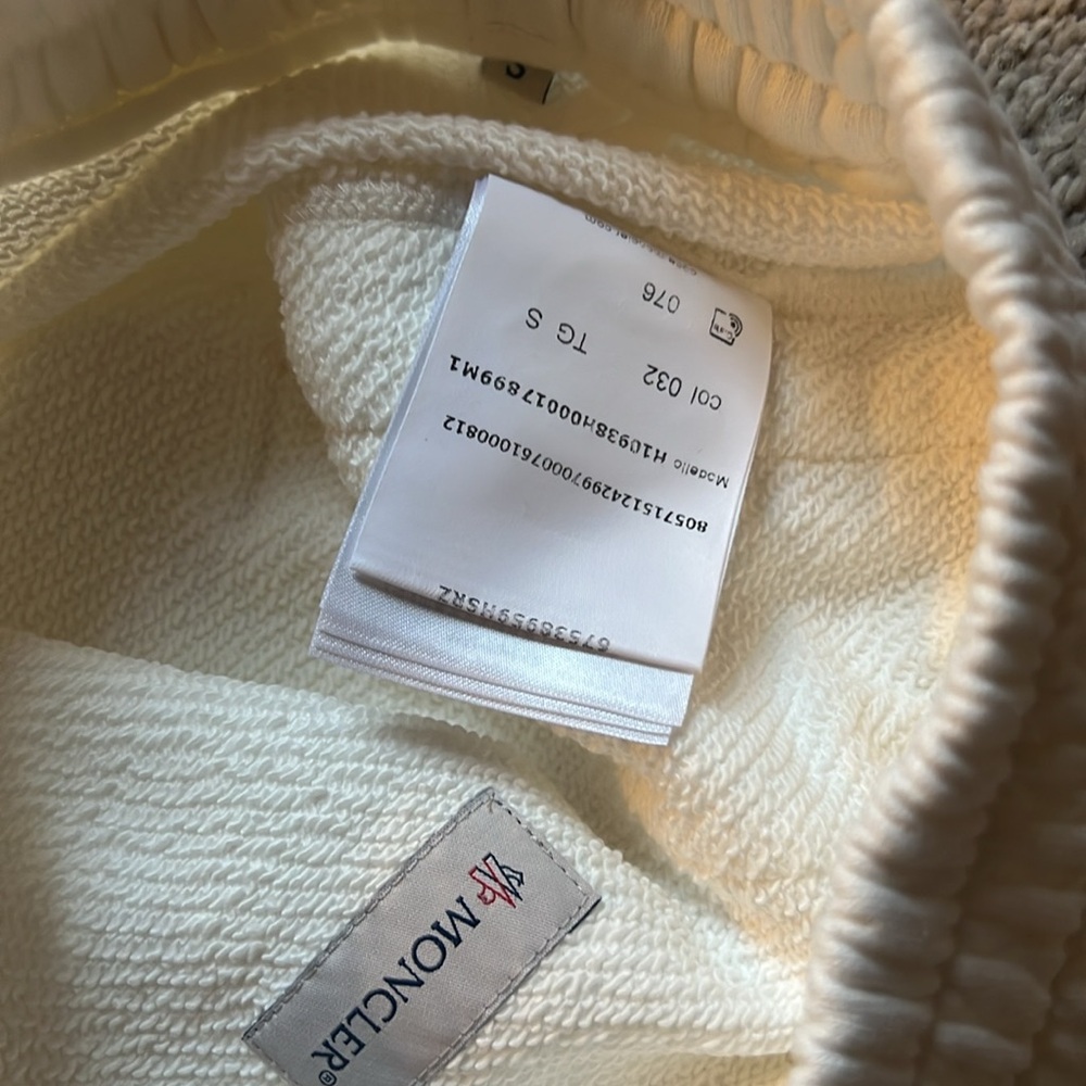 Ladies MONCLER white jogger pants. AUTHENTIC - Picture 7 of 8